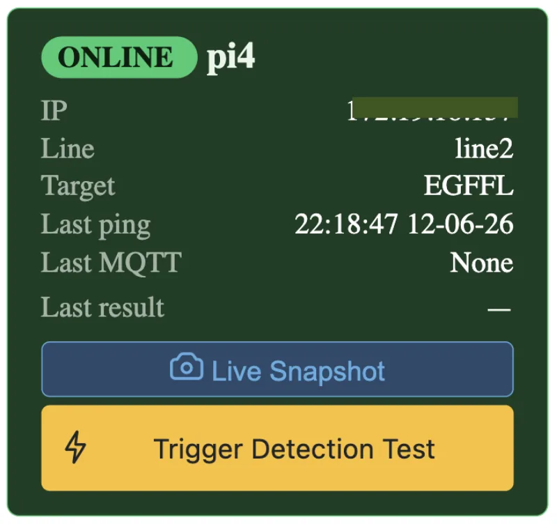 Machine Vision System